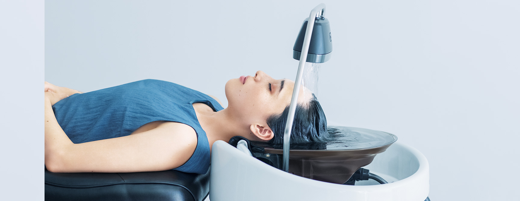 新体感メニュー「頭浸浴」。