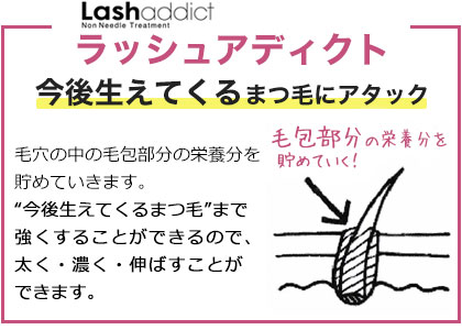 従来の美容液とラッシュアディクトの違い
