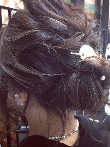 結婚式ヘアーアレンジ。