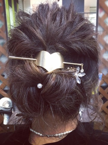 結婚式ヘアーアレンジ。