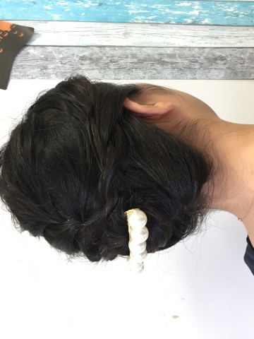 シンプル編み込みスタイル
