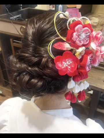 編み込みアレンジ