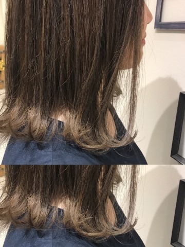 ダークアッシュグラデーション
