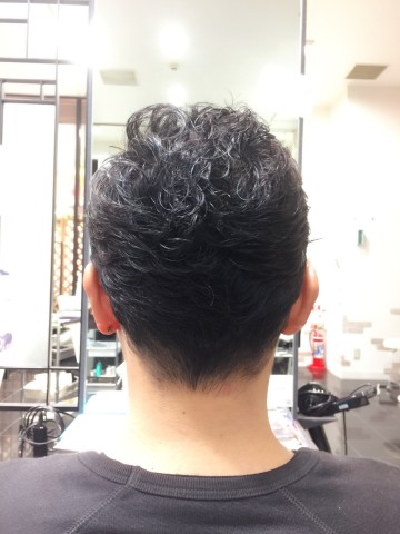 メンズ→くせっ毛をいかして