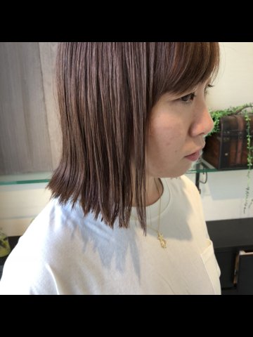 切りっぱなしボブ