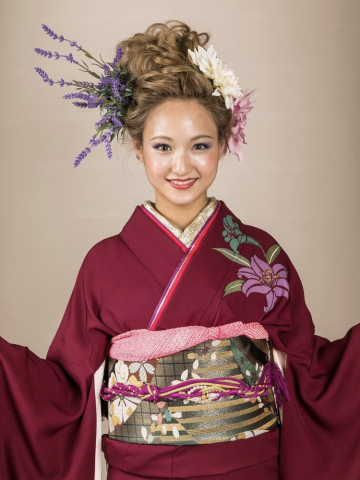 hair show  成人式アップスタイル