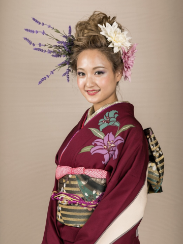 hair show  成人式アップスタイル