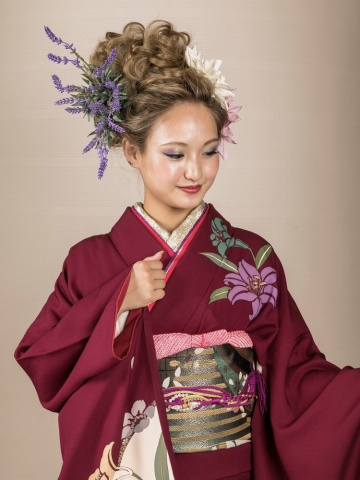 hair show  成人式アップスタイル