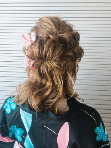 浴衣アレンジ☺︎