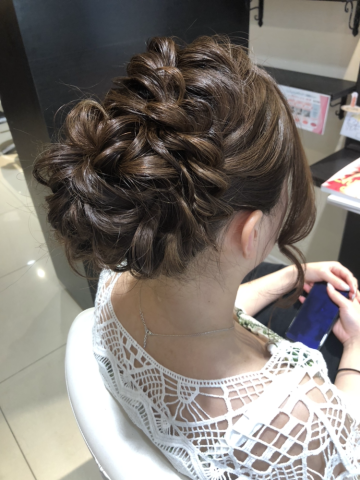 花火大会ヘアアレンジ????