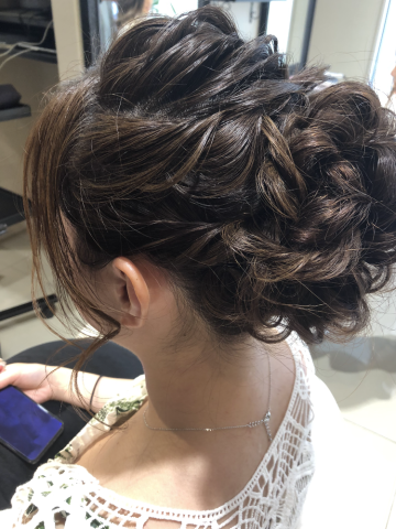 花火大会ヘアアレンジ????