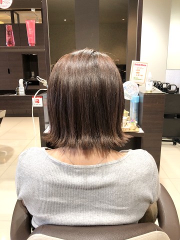 切りっぱなしボブ