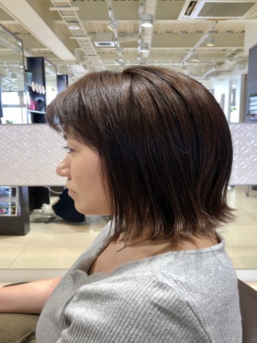 切りっぱなしボブ