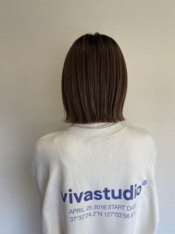 切りっぱなしボブ